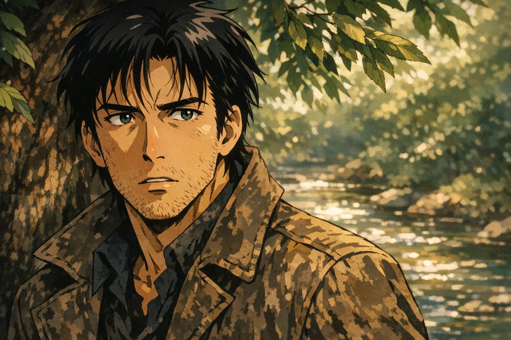 Robert stood very still, hearing the leaves tremble while the doctor's calm voice made the world feel newly dangerous.