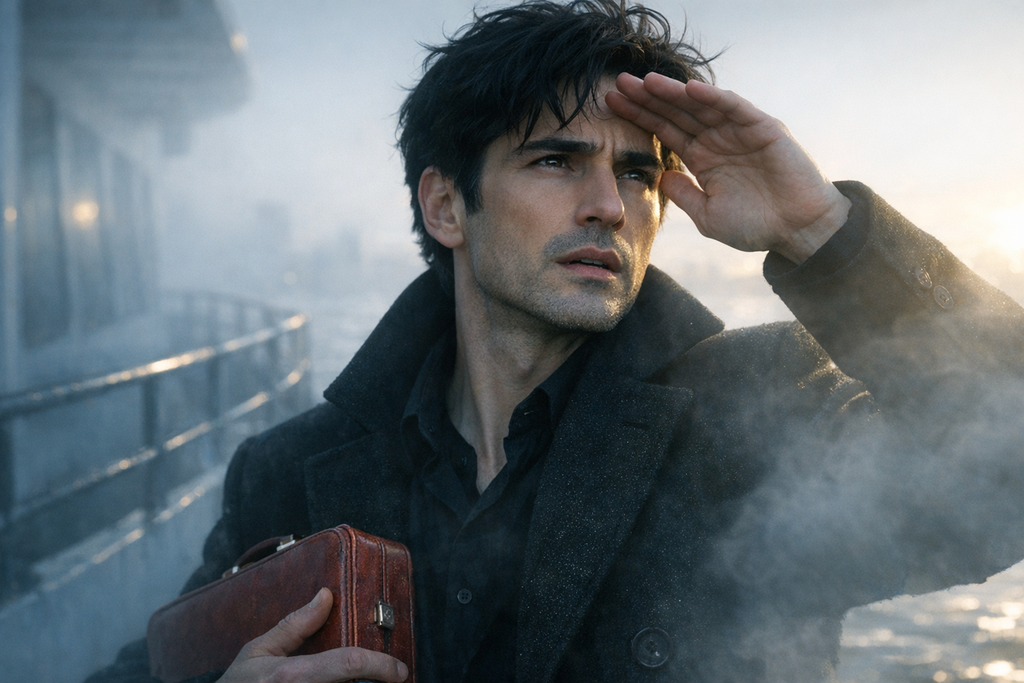 What happens when sunlight hurts a man who has never seen it?