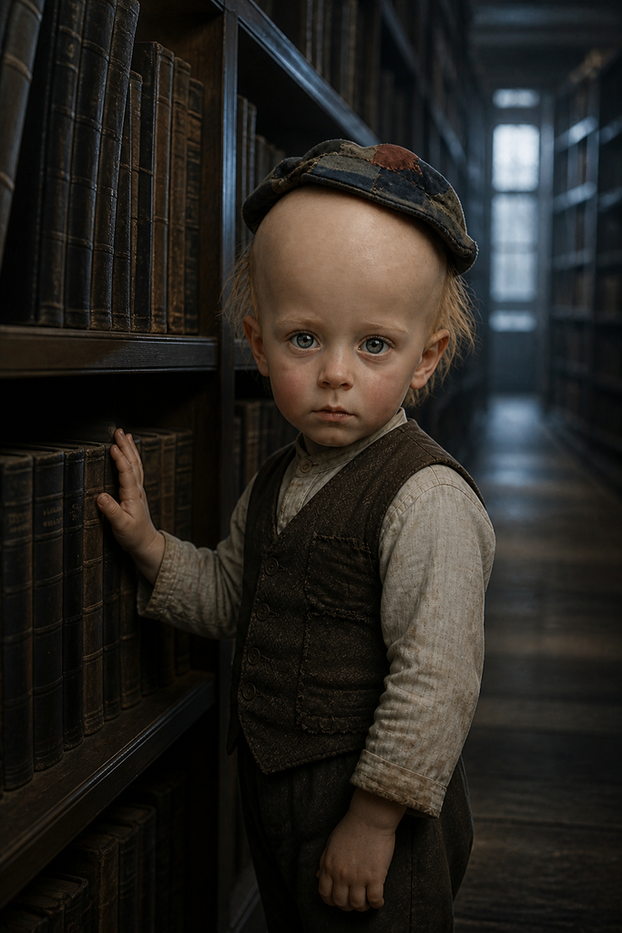 Victor touched the books and asked whether anyone like him existed.