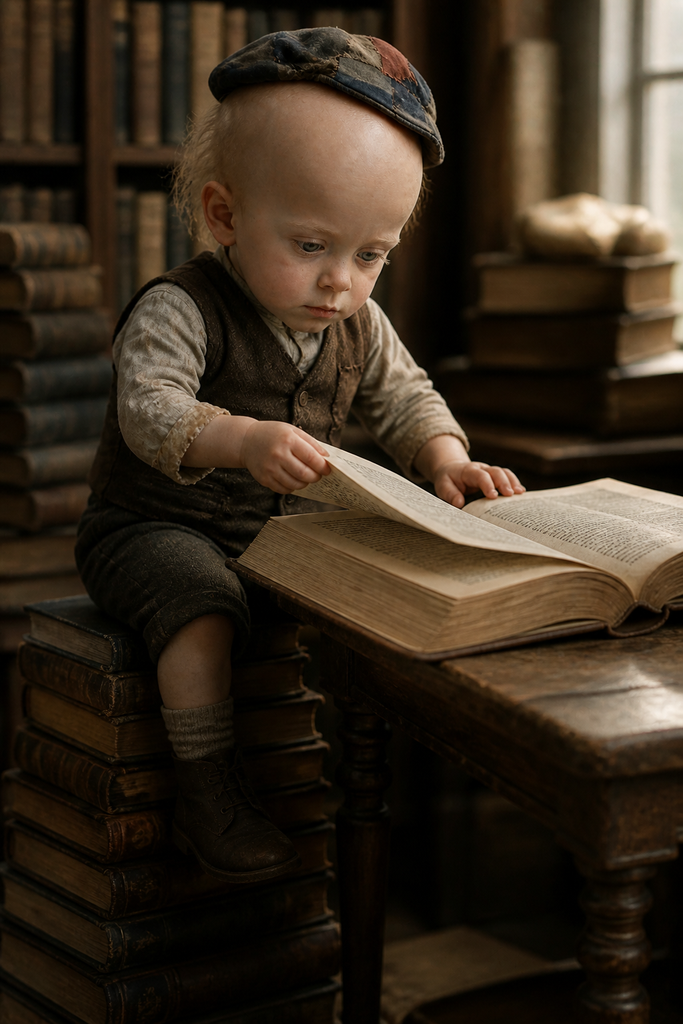 Victor devoured dictionaries and encyclopedias while pages flickered beneath his hand.
