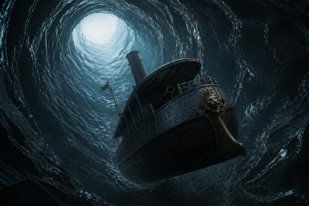 It was falling inside the Earth.