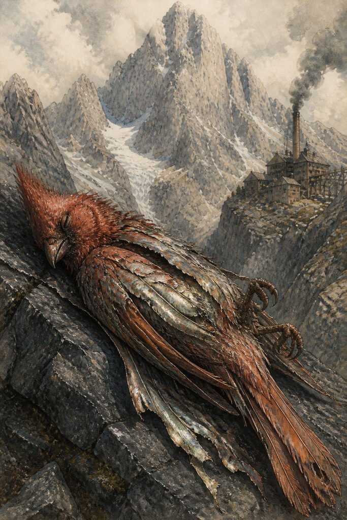 Scorched birds fell across Grand Teton with artemisium coating their feathers.