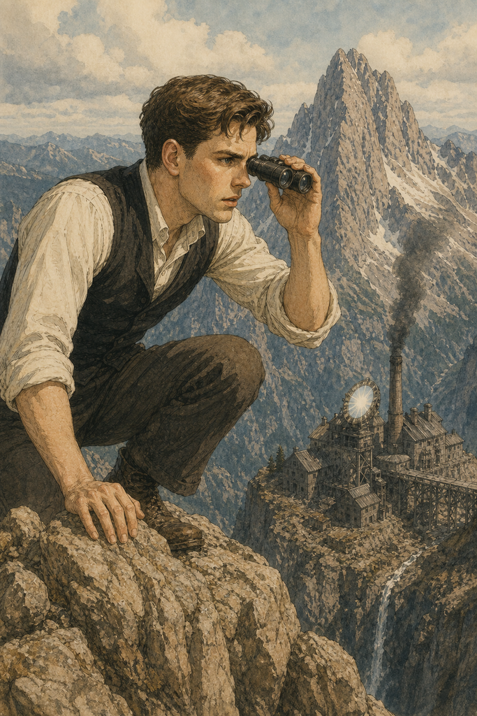 Andrew Hall climbed above the mill and found a hidden mirror aimed skyward.