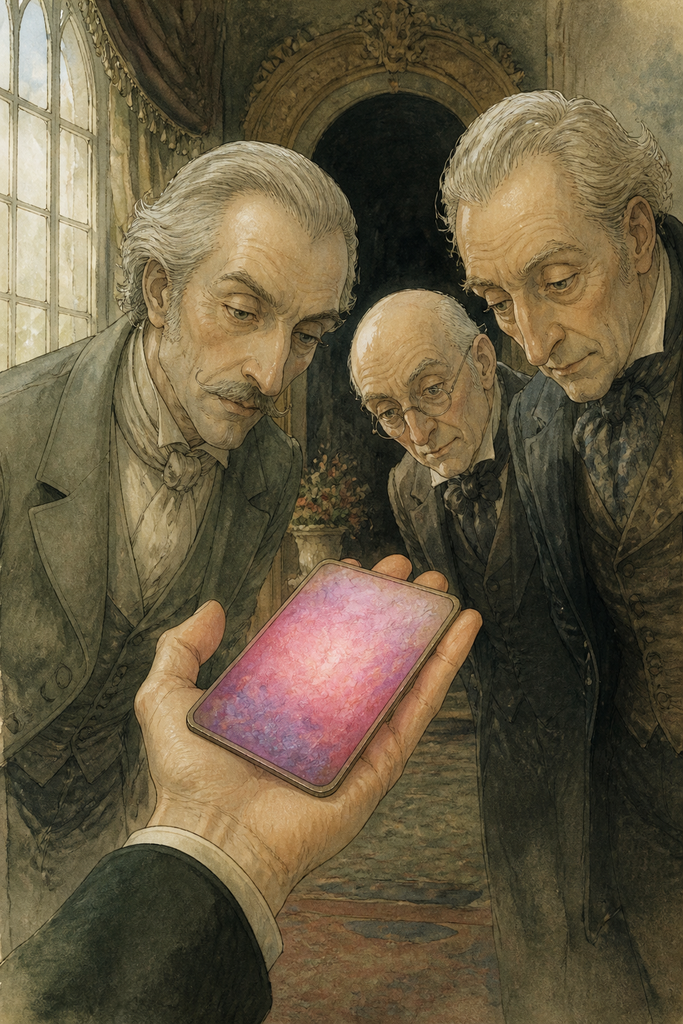 That answer arrived on a card glowing rose and violet.
