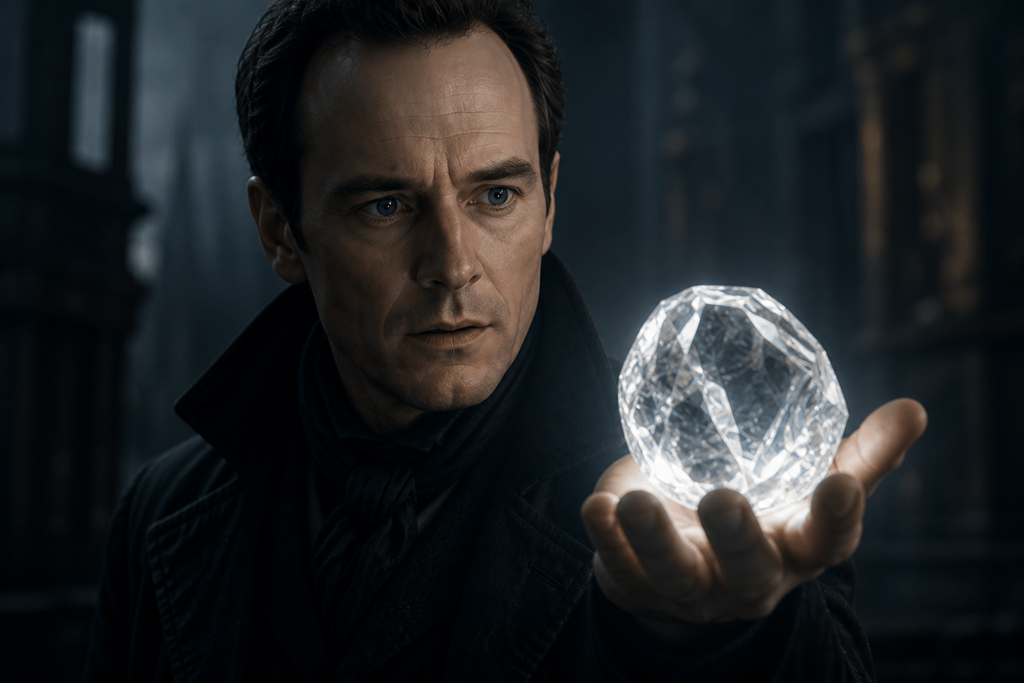 A rough diamond beyond crown jewels filled his palm with cold fire.
