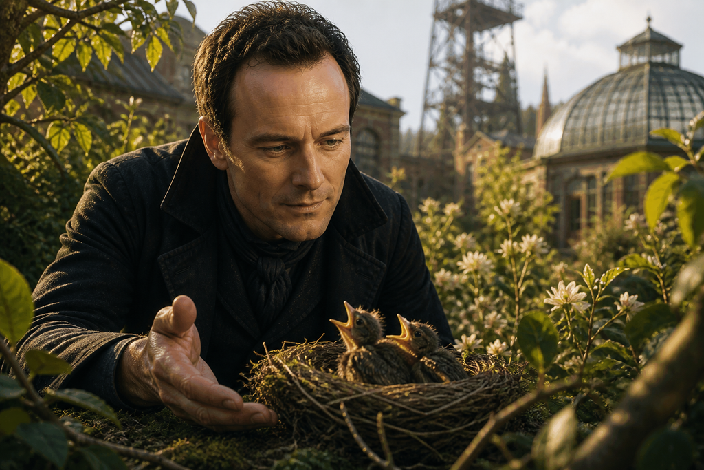 Roland rested his open hand beside the nest as the garden filled with song.