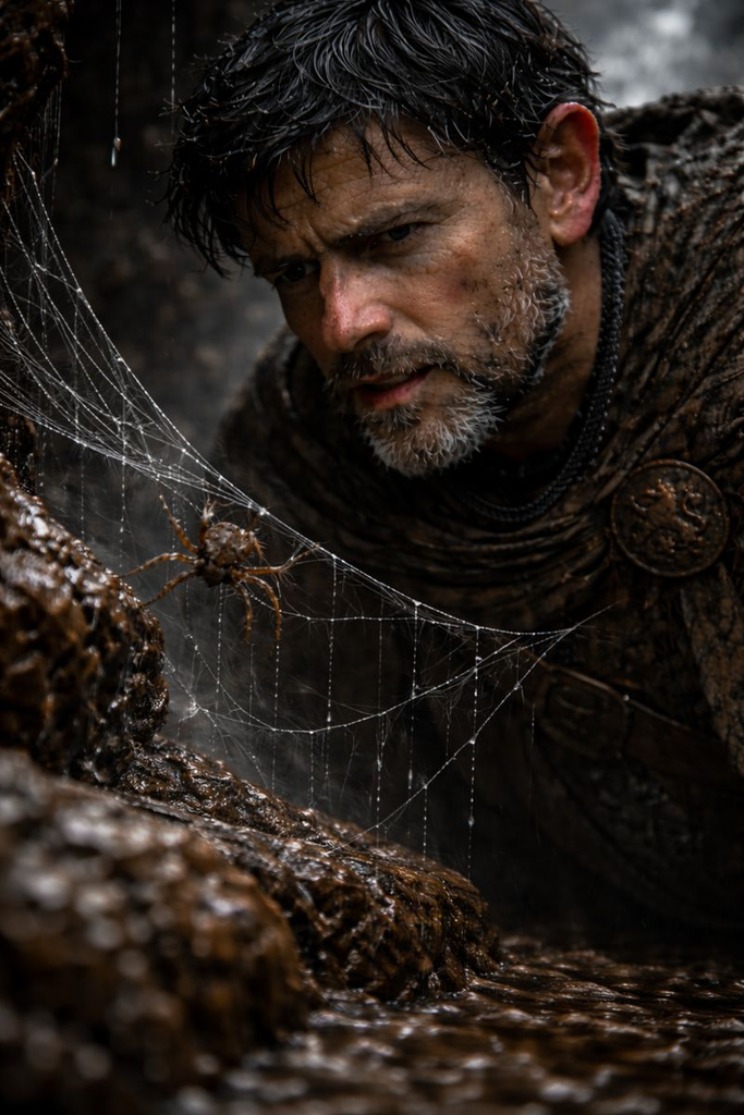 Robert the Bruce leans closer, brows knit, mouthing silent counts with every attempt.