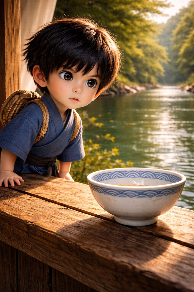 The Rice Bowl taps the wood, and a faint river hush answers.