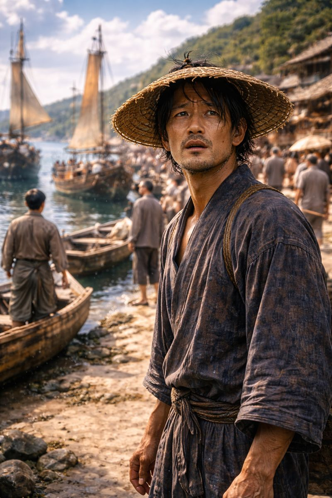 Huts have faded to dust, names are forgotten, and the harbor holds strangers.