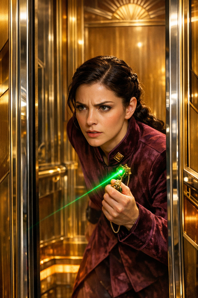 The jeweled Comm-Pin flashed green as the Sky-Lift doors parted, and Mara slipped inside before the scanners blinked awake.