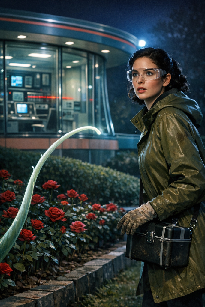 On the night berm, Mara saw the first pale stem bending past the roses, straight toward the Control Room.