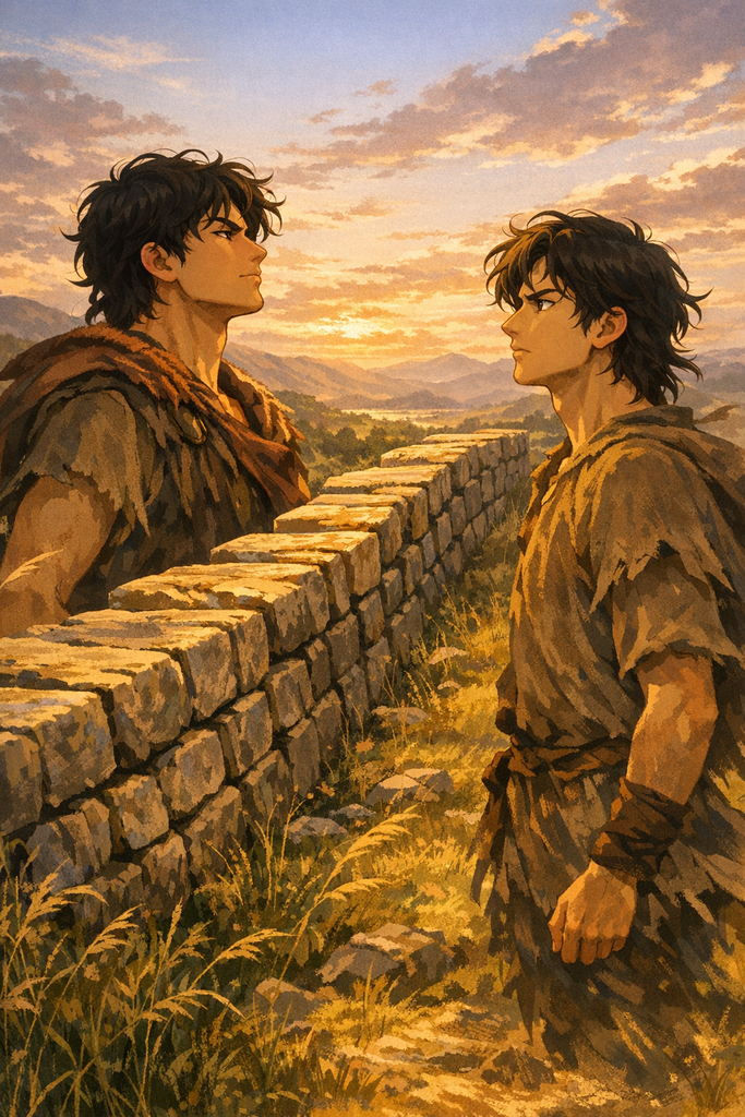 A low wall rose between them, stone by stone, until even the wind felt sharp.