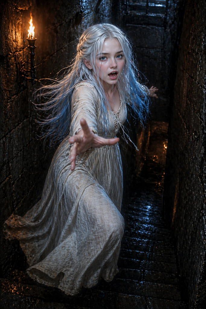 She ran after it, and her scream cracked through the stone.