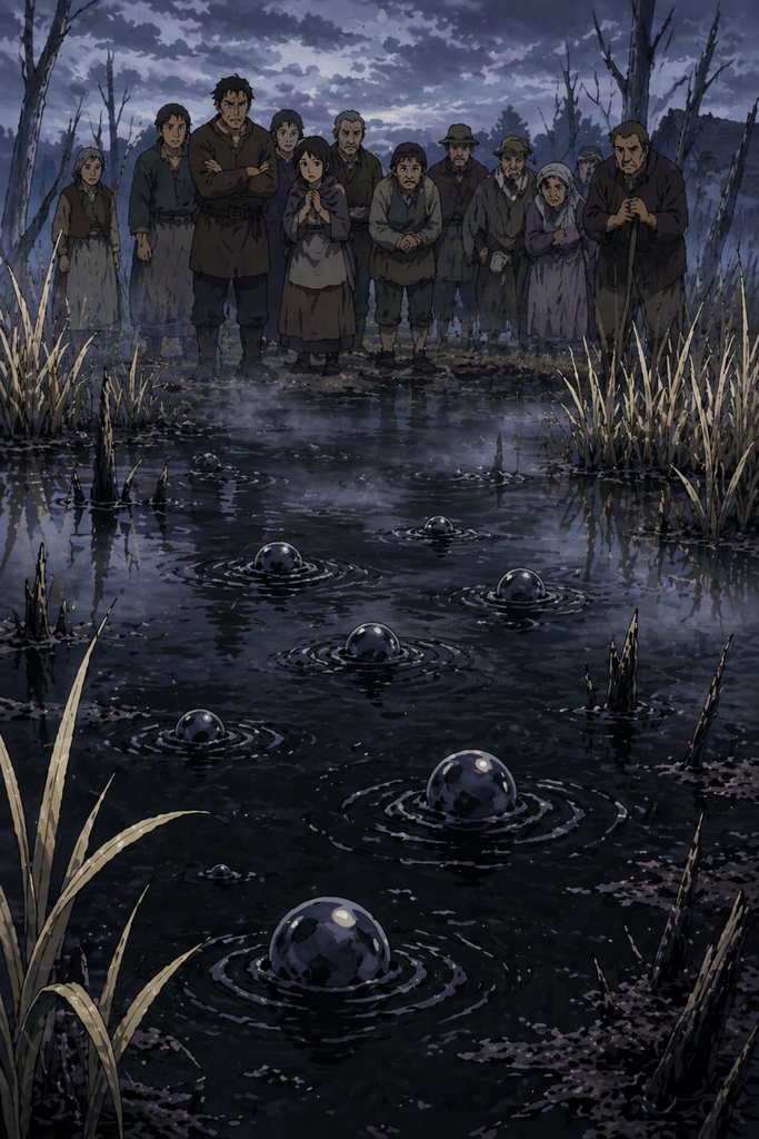The villagers watched the bubbles rise and gave the danger a shape they could fear.