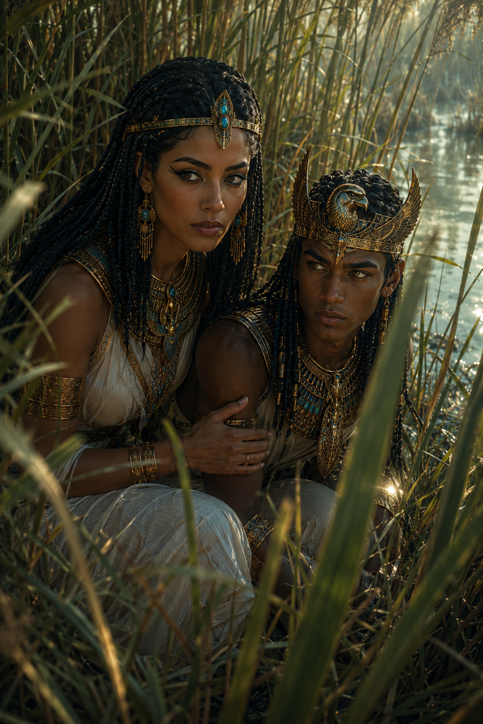 Isis hid Horus in the reed marshes, far from the reach of the throne.