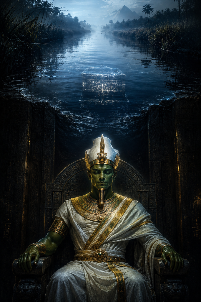 Below, Osiris took his silent throne, and each flood of the Nile remembered the chest.