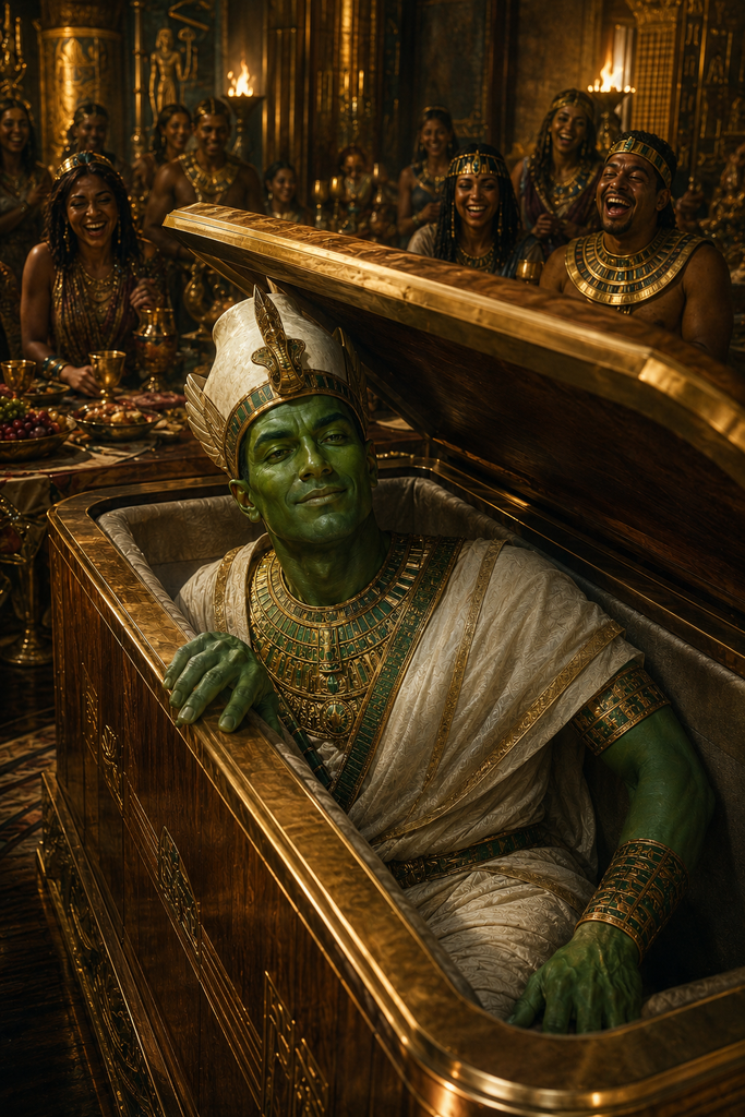 When Osiris stepped inside as a joke, the lid slammed shut.