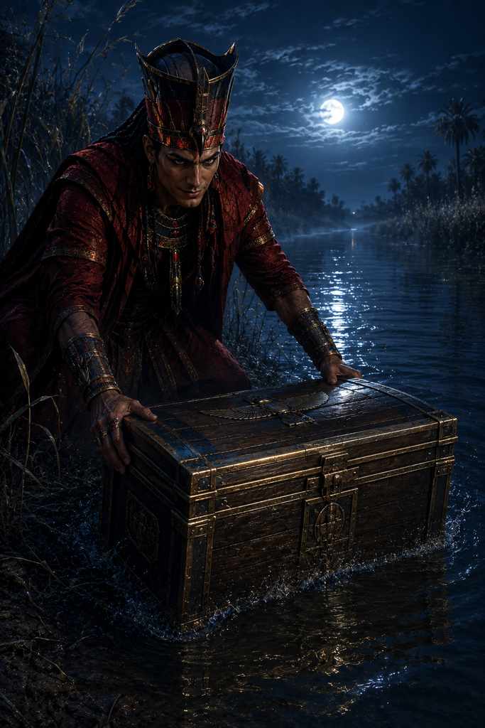 Set sealed the chest and sent it rocking into the dark Nile.