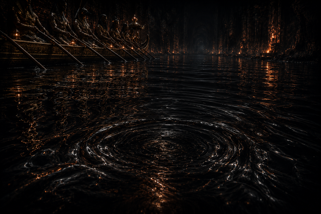 Every ripple carries one warning toward the dark ahead.