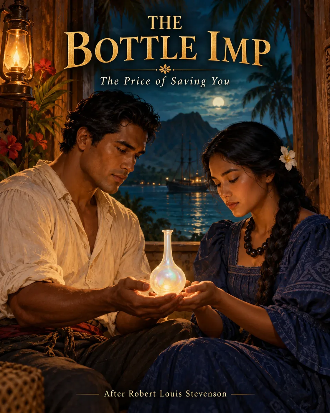 The Bottle Imp: The Price of Saving You — portrait illustrated cover.