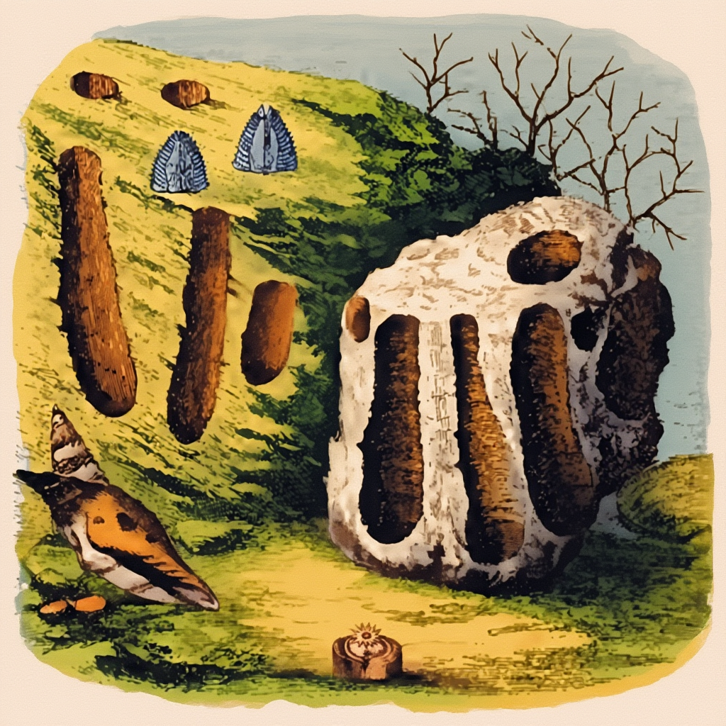 Pholas in Wood. Lithodomus.
