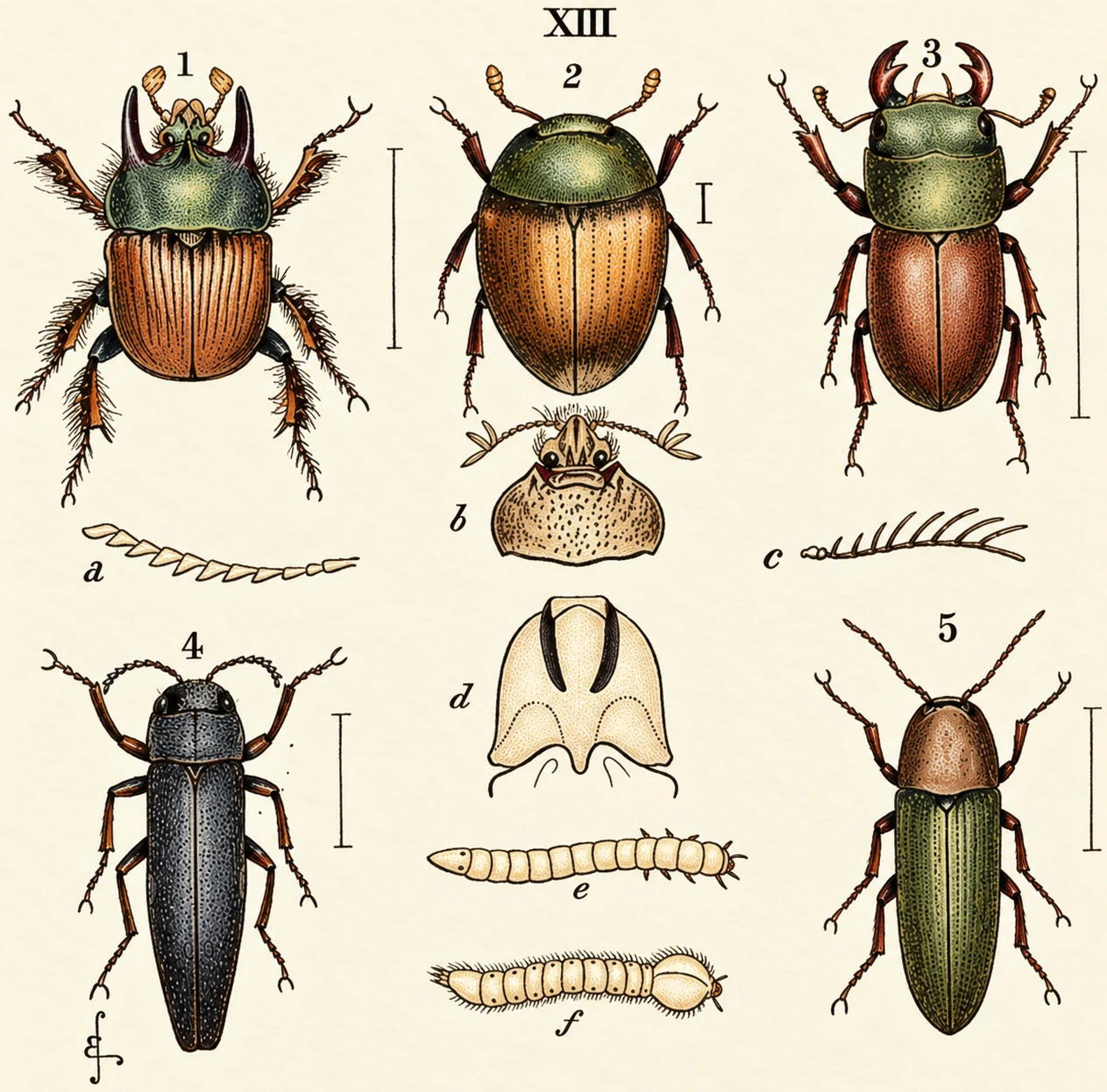 1. Typhoeus fumatia. 2. Cercyon anale. 3. Doreus parallelopipedus. 4. Agnlus bl- nttatus. 5. Elater sanguineuB. a. AgrUus, antenna. b. Typhffius, of femal . 1. Typhoeus fumatia. 2. Cercyon anale. 3. Doreus parallelopipedus. 4. Agnlus gnttatus. 5. Elater sanguineuB. a. AgrUus, antenna. b. Typhffius…