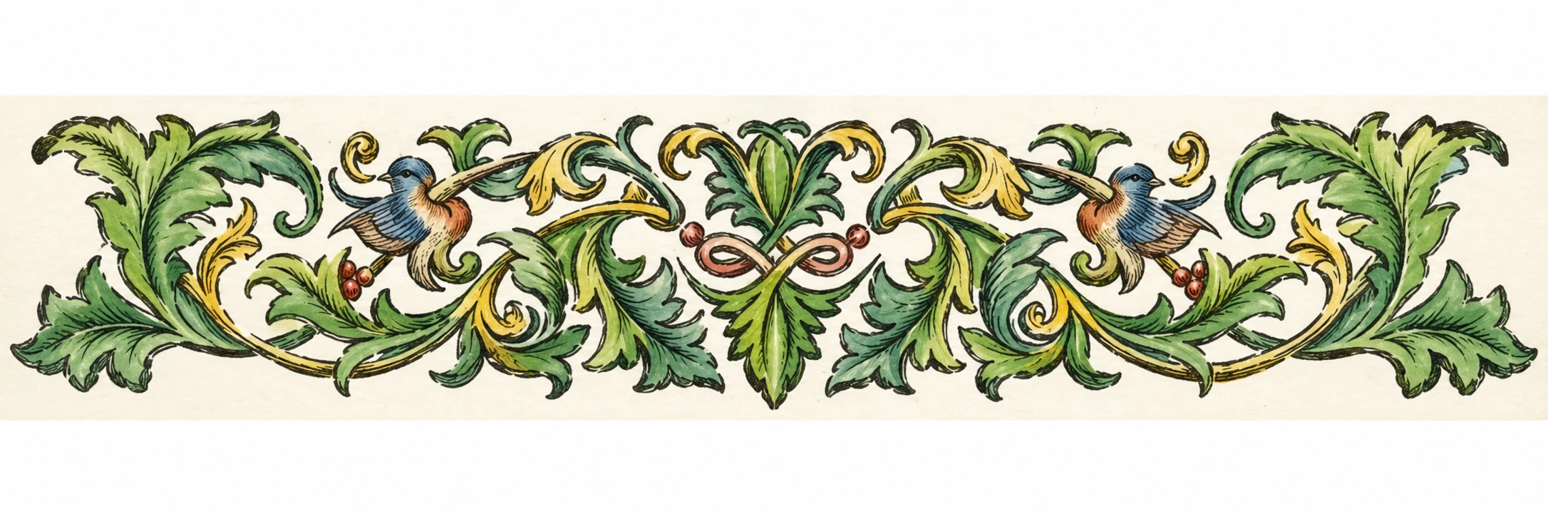 Two decorative fans with patterned designs