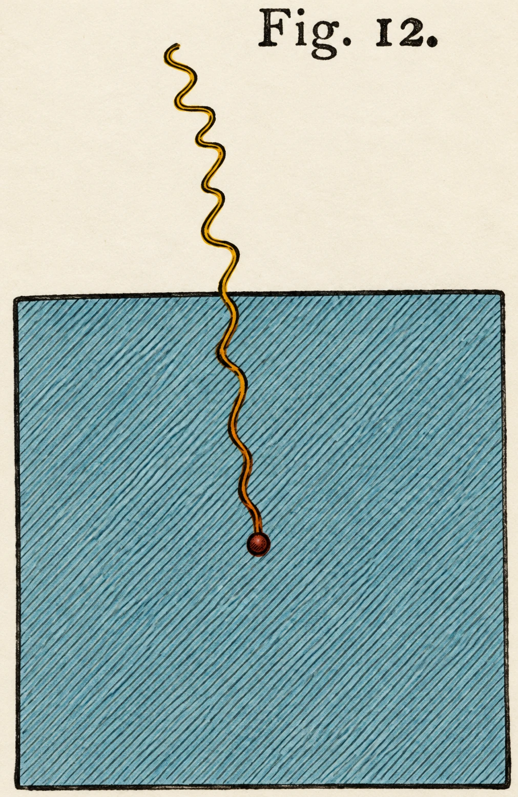 A square inch of paper, as shown in the lecture.