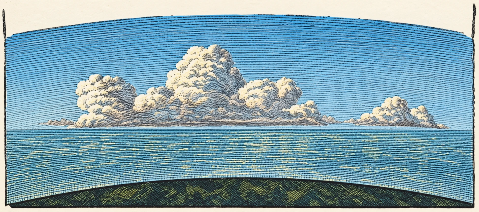 Clouds formed by ascending vapour as it enters cold spaces in the atmosphere.