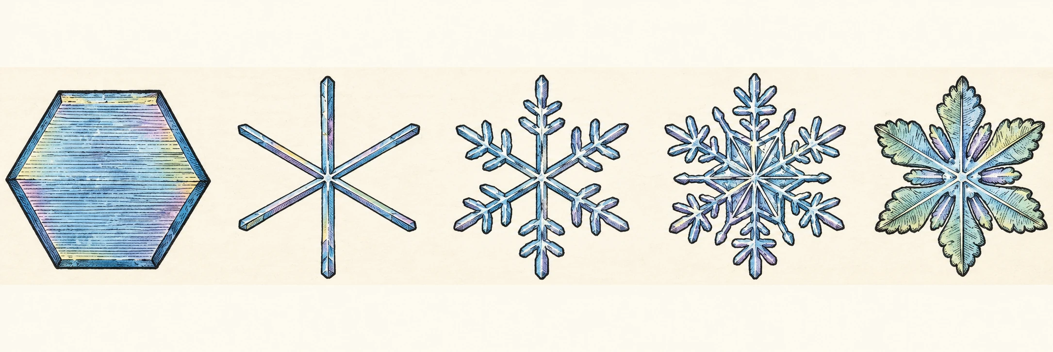 Snow-crystals.