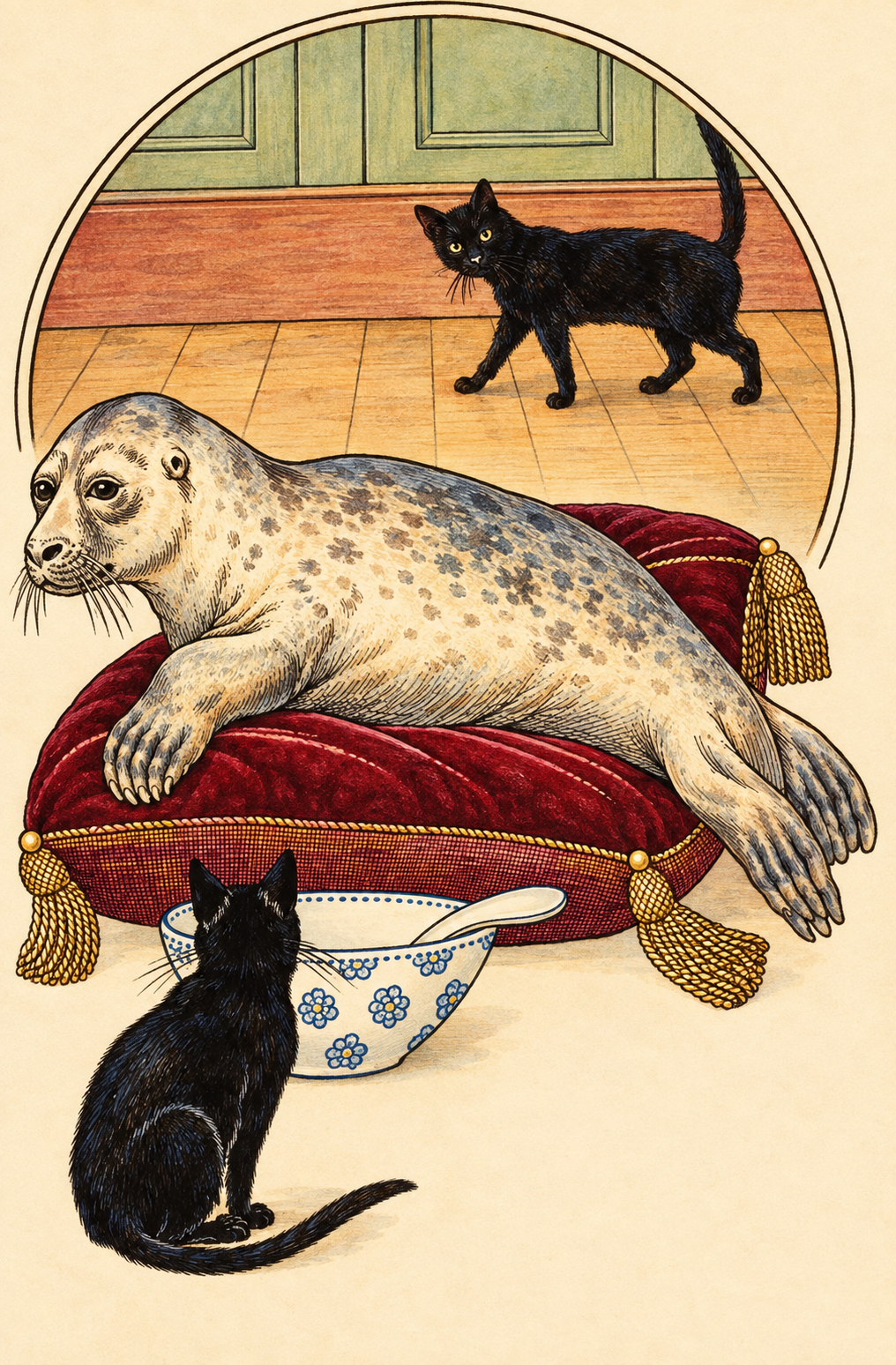 Illustration from A Hundred Anecdotes of Animals