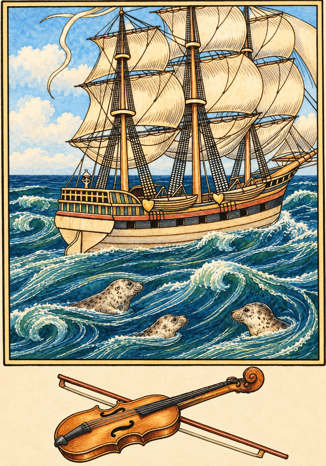 Illustration from A Hundred Anecdotes of Animals