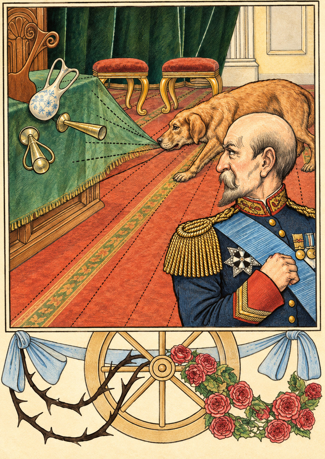 A person with a dog and cat sneezing or blowing