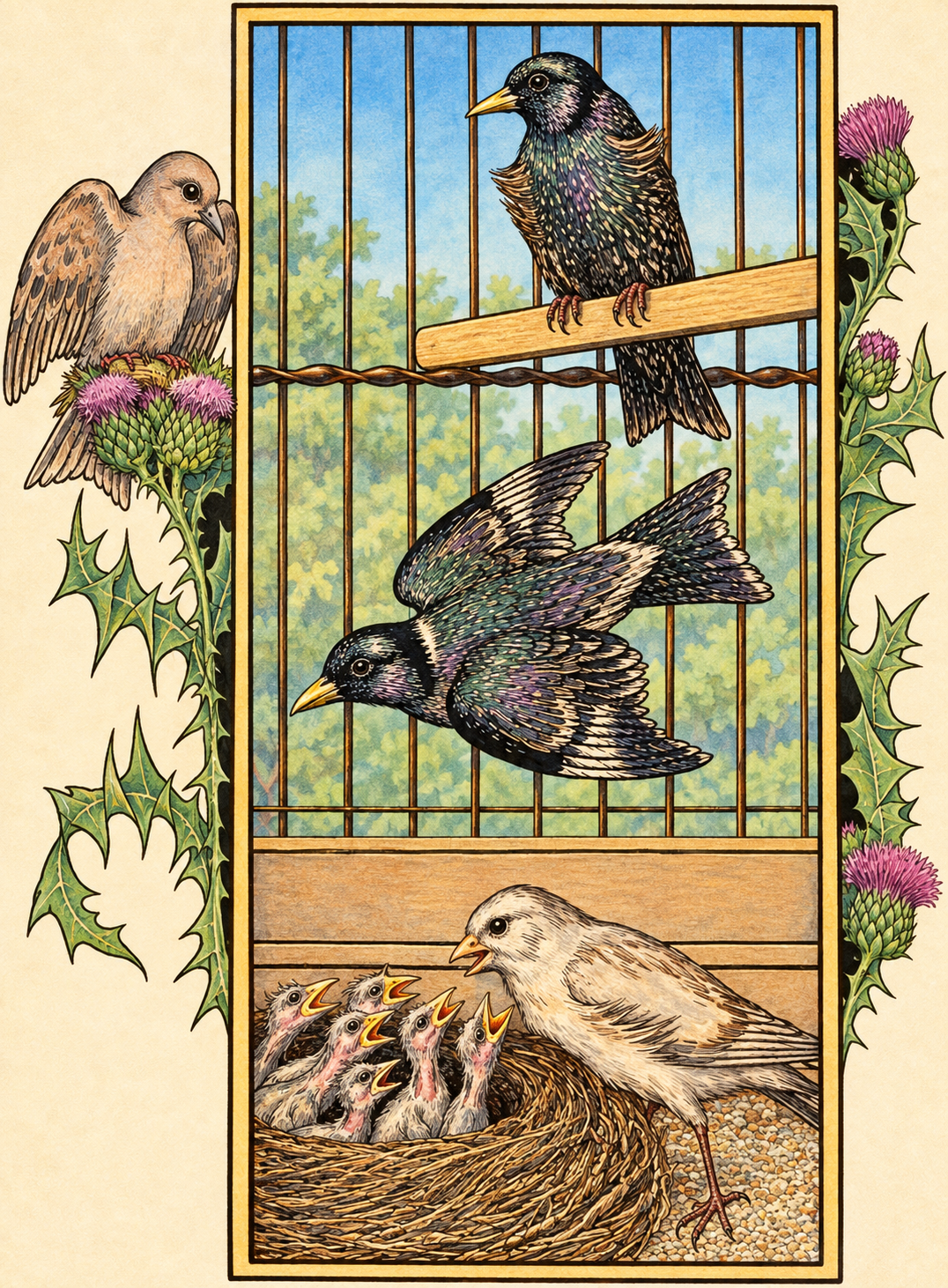 Illustration from A Hundred Anecdotes of Animals