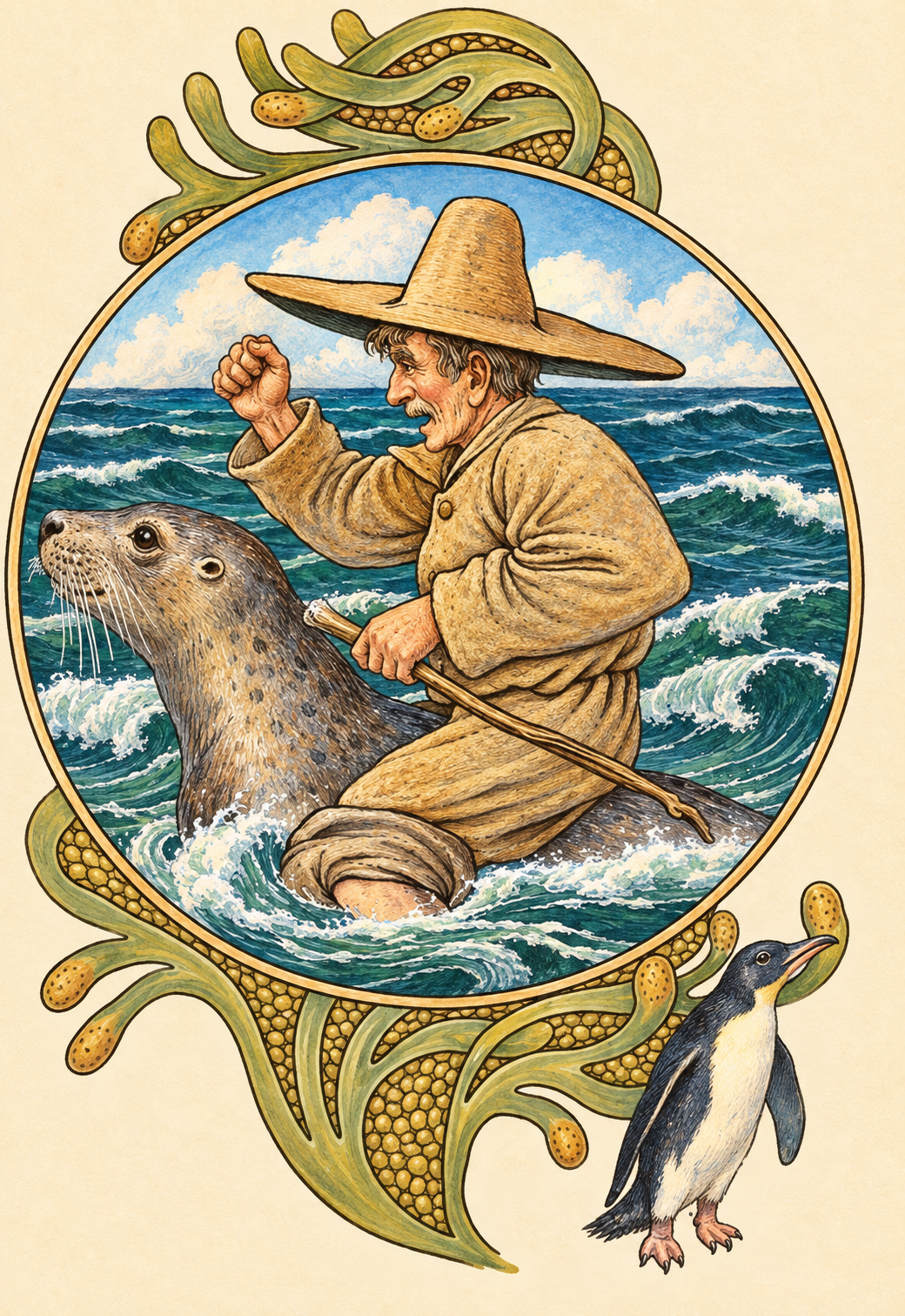 Illustration from A Hundred Anecdotes of Animals