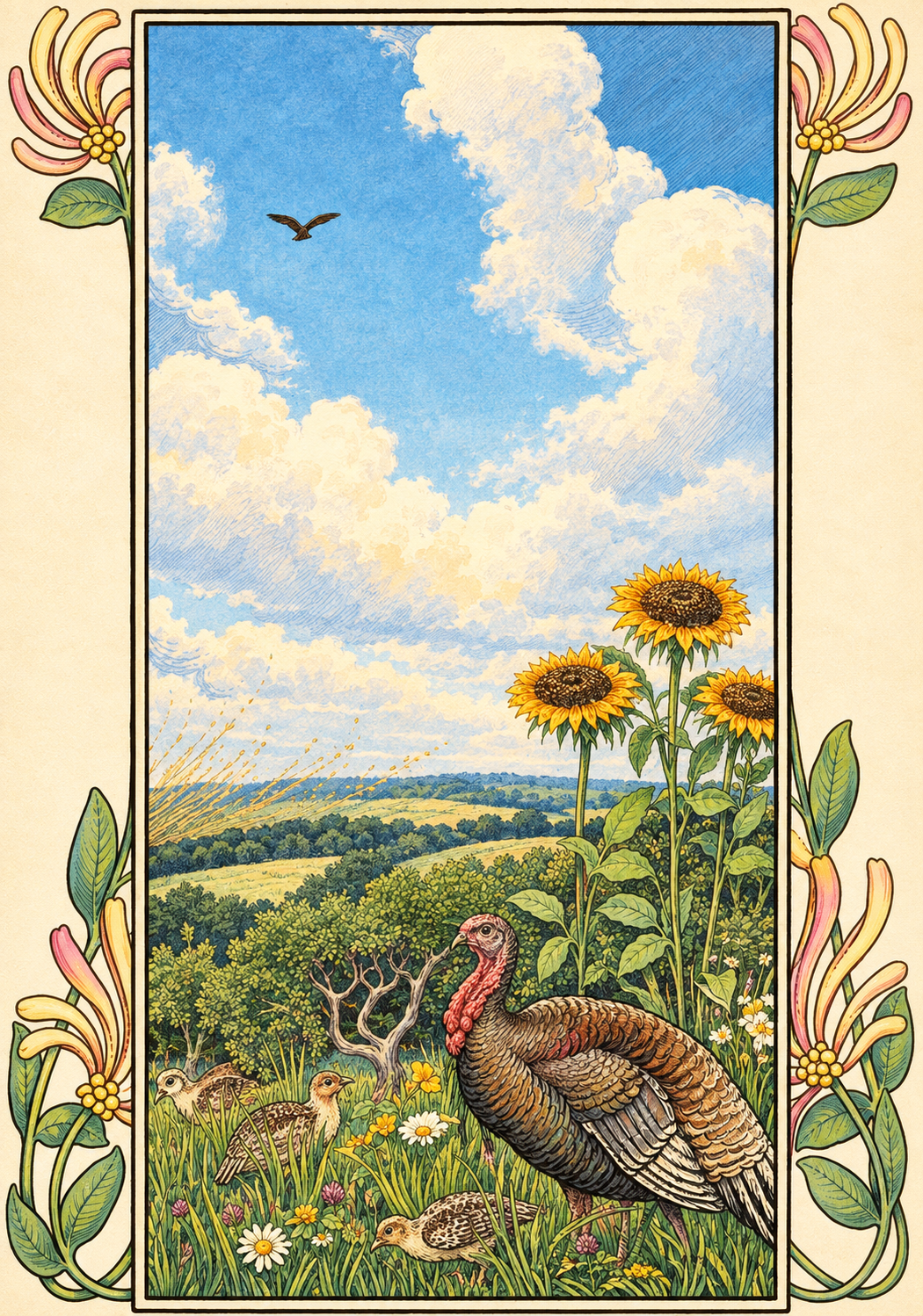 Illustration from A Hundred Anecdotes of Animals